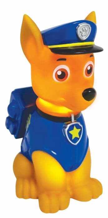 3D-nattlampa med färgvariationsdesign Paw Patrol Chase Ca. 13 cm