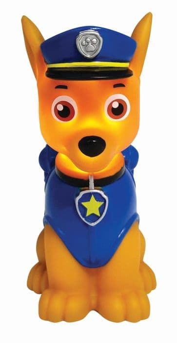 3D-nattlampa med färgvariationsdesign Paw Patrol Chase Ca. 13 cm Blå, Vit