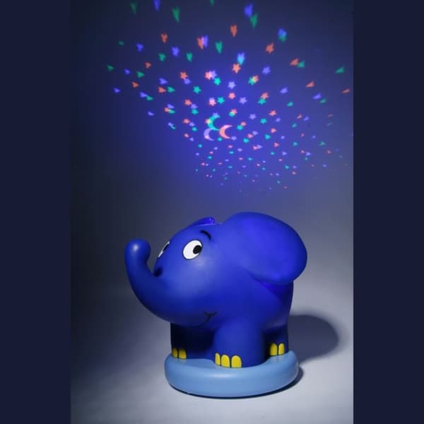 Ansmann Nattlampa Elephant för barn 15,3 x 14,7 x 17,3 cm Blå