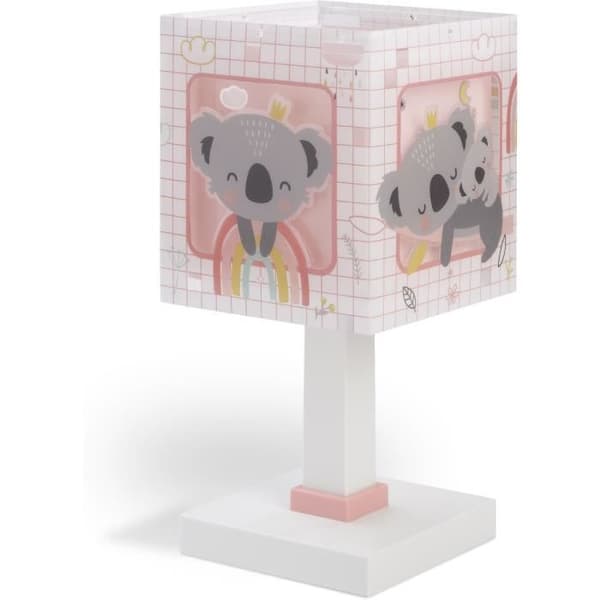 Dalber - Sänglampa för barn - Koala - Koala motiv, L 15 cm, H 30 cm, Rosa