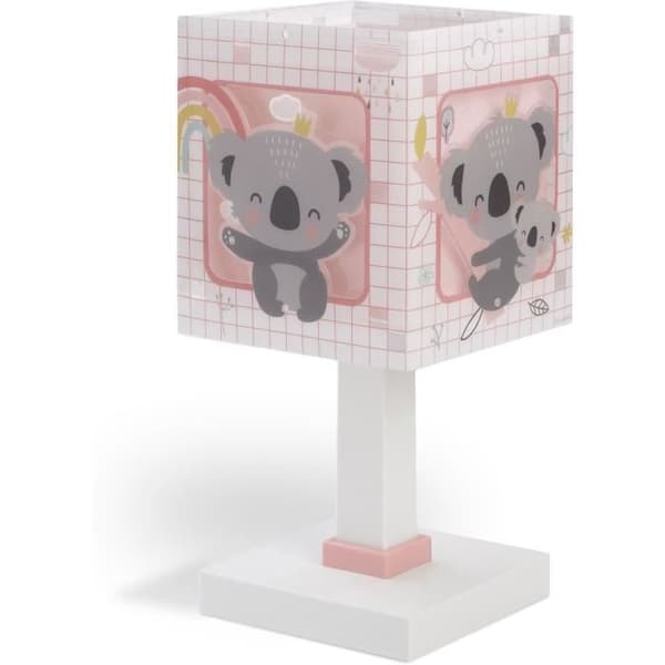 Dalber - Sänglampa för barn - Koala - Koala motiv, L 15 cm, H 30 cm, Rosa