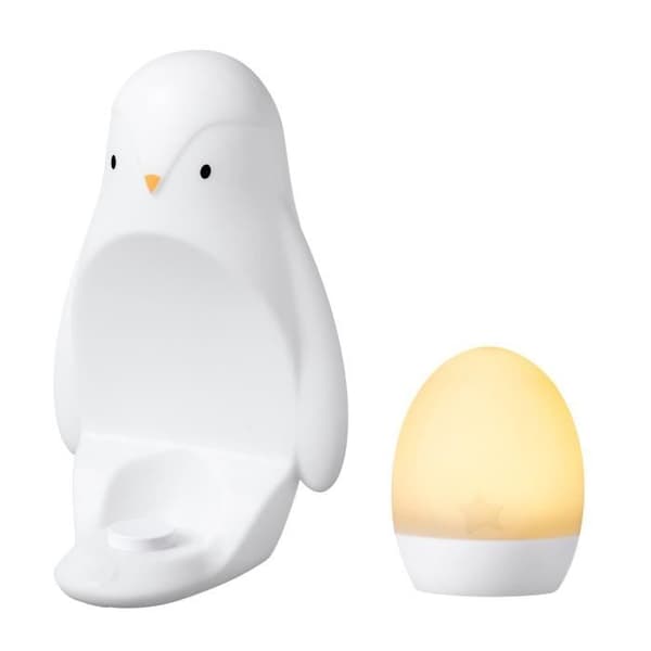 TOMMEE TIPPEE 2-i-1 Penguin Night Light, Nomadic Light-Up Egg, justerbar ljusstyrka, USB