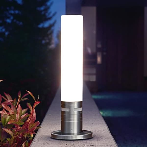 STEINEL - Utomhus pollare med sensor - GL 60 S 8.6W 3000K IP44 - Silver