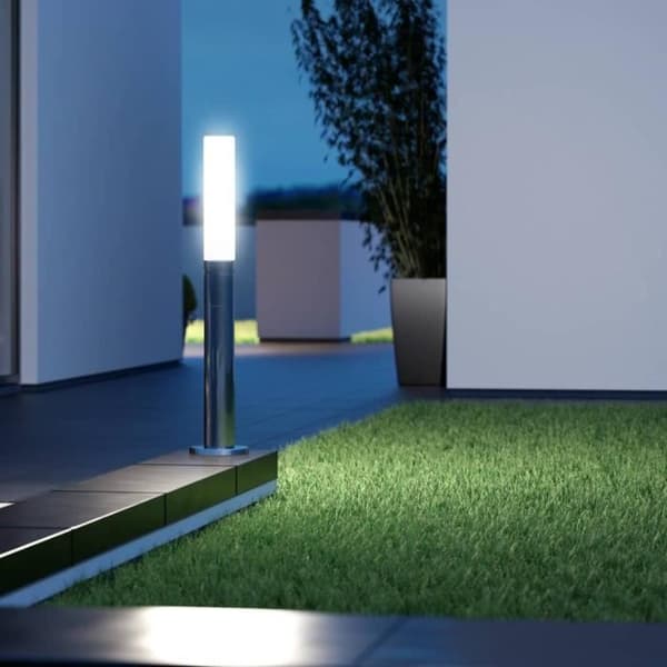 STEINEL - Utomhus pollare med sensor - GL 60 S 8.6W 3000K IP44 - Silver
