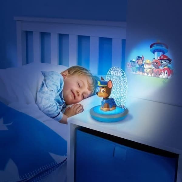 Paw Patrol 3-i-1 Go Glow Night Light med projektor