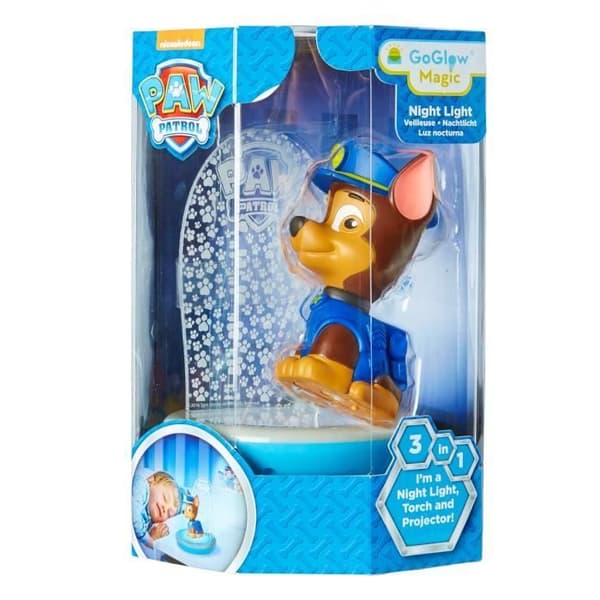 Paw Patrol 3-i-1 Go Glow Night Light med projektor