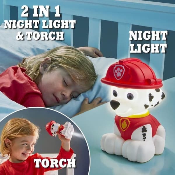 PAT PATROUILLE Marcus - GoGlow Buddy nattlampa och ficklampa