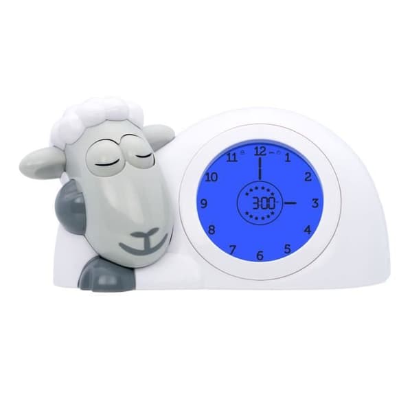 Lekfull barnväckarklocka Sam The Grey Lamb - ZAZU - Väckarklocka - Unisex - Från födseln