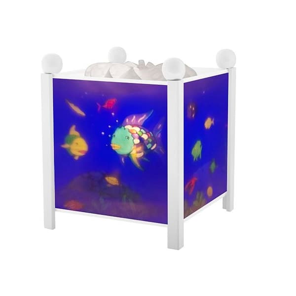 Rainbow Fish Magic Lantern Night Light - BYXA - Vit - Elektrisk - 16x16cm