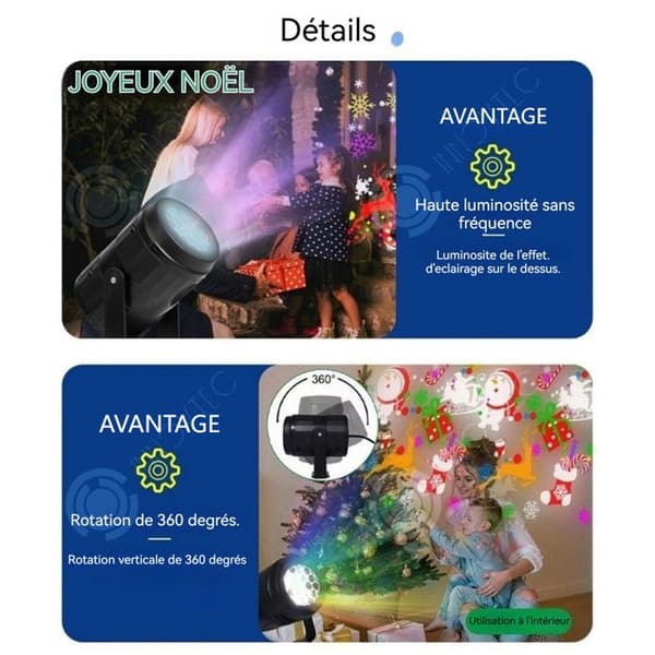 INN Nattlampa Halloween projektorlampa med 16 bilder 360 graders rotation takprojektorlampa nattlampa för hemmet