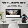 Miniatyrbillede 5 af 5: Lollanda Astronaut Natlys / Galakse Lampe - Stjernehimmel Projektor med Fjernbetjening 360° Drejeligt Hoved