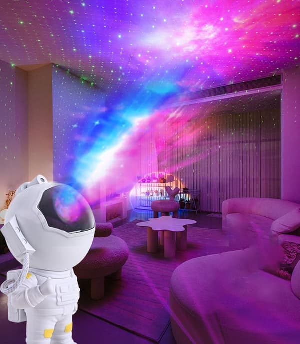 Lollanda Galaxy Nattlampa / Rymdlampa Stjärnprojektor med timer och fjärrkontroll