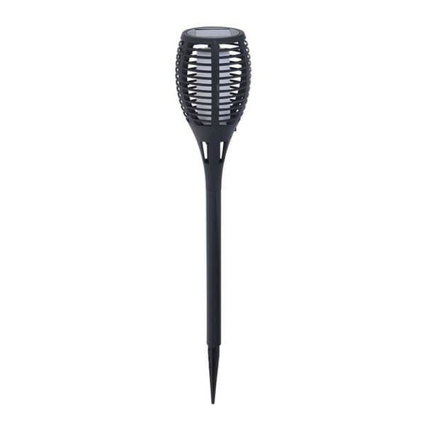 Solcellsdriven trädgårdspinne Progarden Svart polypropen Ø 10 x 58 cm Sol Eldslågeeffekt