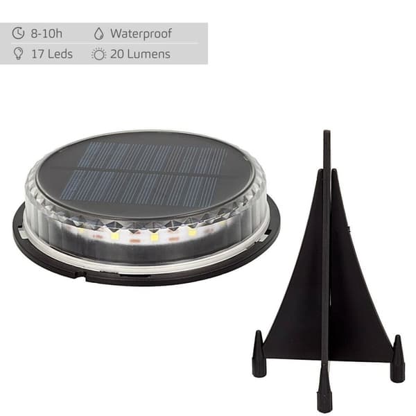 Uppsättning med solcellsstav Aktive 2 Delar Plast 12 x 13,5 x 12 cm (6 antal)