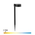 Miniatyrbild 2 av 4: Solcellsdriven trädgårdspinne Philips Vynce 1,5 W 11,2 x 14,2 x 54 cm Svart Plast Rund (2700 K) (Varmvit) (1 antal)
