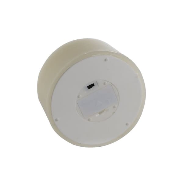 Stearinlys LED Home ESPRIT Beige 15 x 15 x 7 cm (AA)