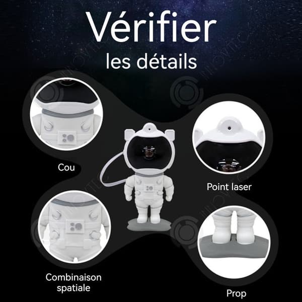 INN Projektor stjärnhimmel Astronaut Projektor galax med fjärrkontroll födelsedag julklapp nattlampa för barnrum