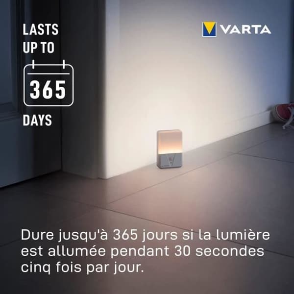 Twin pack Nattlampa med rörelsesensor LED-ström upp till 17 lumen