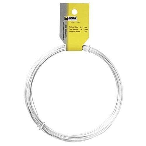 Maurer 1010500 plastbelagd tråd 5 m rulle Vit