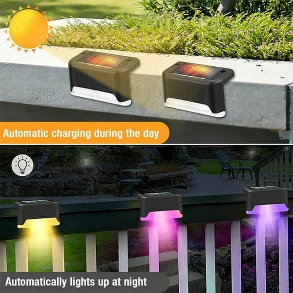 Lollanda Solcellsbelysning 8-pack, Garden Light/Solar LED Garden-utomhuslampa - IP44 Vattentät LED för Trädäck, Trappa, Staket