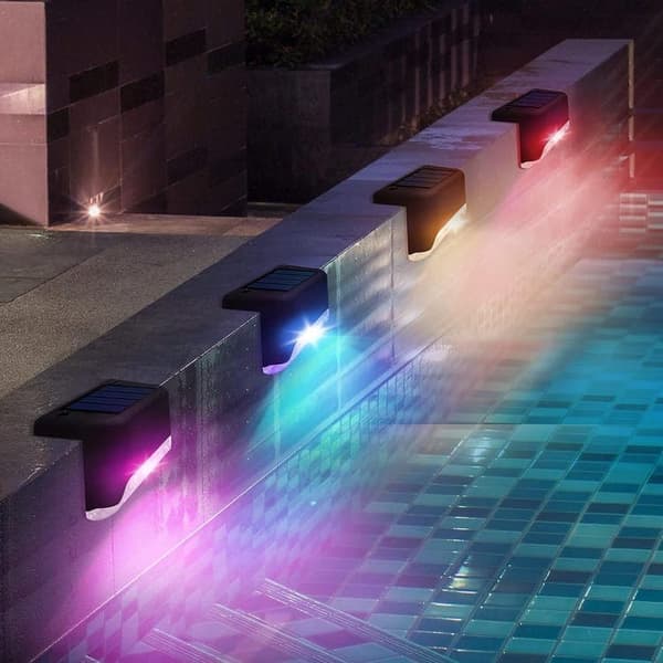Lollanda Solcellsbelysning 8-pack, Garden Light/Solar LED Garden-utomhuslampa - IP44 Vattentät LED för Trädäck, Trappa, Staket