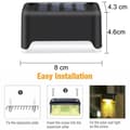 Miniatyrbild 2 av 5: Lollanda Solcellsbelysning 8-pack, Garden Light/Solar LED Garden-utomhuslampa - IP44 Vattentät LED för Trädäck, Trappa, Staket