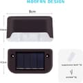 Miniatyrbild 4 av 5: Lollanda Solcellsbelysning 8-pack, Garden Light/Solar LED Garden-utomhuslampa - IP44 Vattentät LED för Trädäck, Trappa, Staket