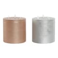 Miniatyrbilde 3 av 3: Stearinlys LED DKD Home Decor Gyllen Sølv 15 x 15 x 15 cm (AA) (2 enheter)