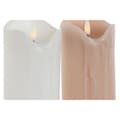 Miniatyrbilde 2 av 3: Stearinlys LED DKD Home Decor Hvit Lyse Rosa 7.5 x 7.5 x 20 cm 7,5 x 7,5 x 20 cm (AA) (2 enheter)