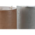 Pikkukuva 2 / 3: LED Kynttilä DKD Home Decor Kullattu Hopeinen 15 x 15 x 20 cm (AA) (2 osaa)