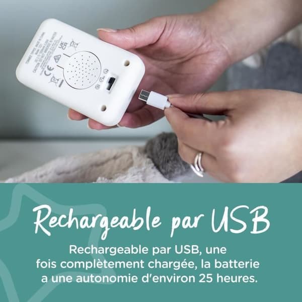 TOMMEE TIPPEE, Luxury Night Light Plysch med CrySensor, 6 lugnande ljud, USB, maskintvättbar, Ollie the Owl