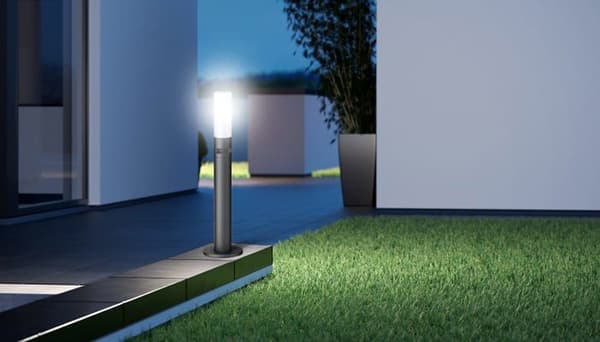 Trädgårdslyktstolpe - Steinel trädgårdslampa - 069476