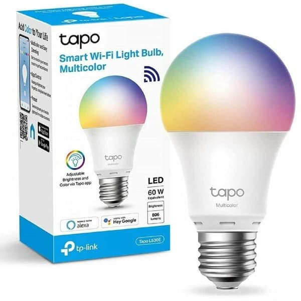 Smart Elpærer TP-Link Tapo L530E E27 60 W Hvid Multifarvet 2500K - 6500K (2500K)