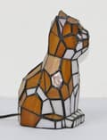 Miniatyrbild 4 av 7: Bomclap Tigerformad Nattlampa - Gullig Djurlampa med Vit/Gul Glasglob för Barnrum
