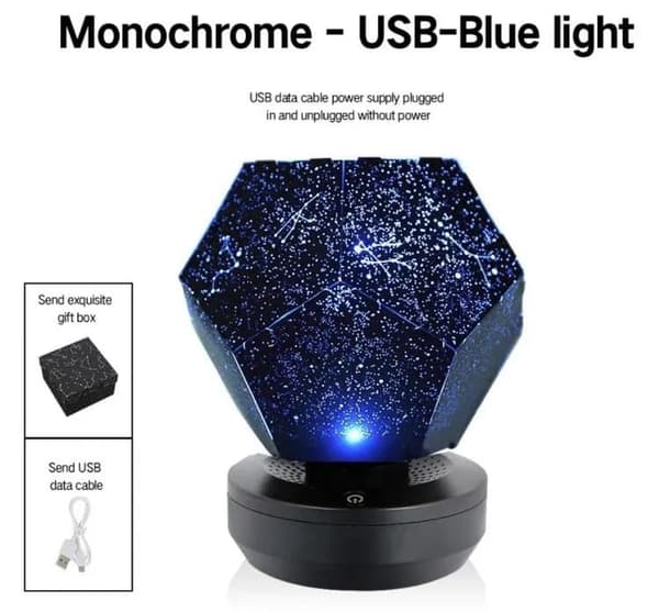 Lollanda Stjärnprojektor LED - USB, Meteor, Nattlampa Galaxy projektorlampa, Atmosfärisk Projektorlampa