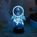 Miniatyrbillede 3 af 5: OBOSOE 3D natlys - 7 farveskiftende LED bordlampe | Trykstyring, dæmpbar | Gaver til børn og voksne