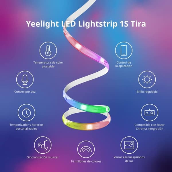 LED-bånd Yeelight LED Lightstrip 1S 2 m Hvid A