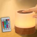 Pikkukuva 2 / 7: Lasten Bamsebadets yövalo, USB-ladattava pieni pöytävalaisin, RGB-väriä ja 4 kirkkaustasoa ja 1 kaukosäädin, langaton sängyn vieressä oleva
