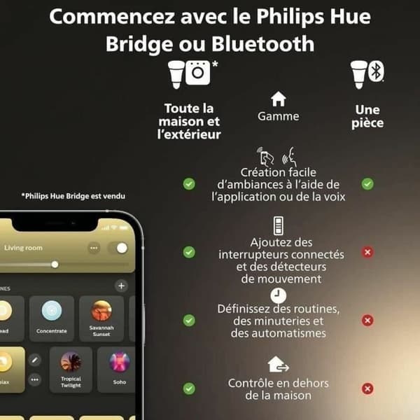 LED-lampe Philips Hvid G 400 lm 2 enheder (2200K) (6500 K)