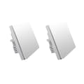 Miniatyrbillede 1 af 2: Smart Home Vægkontakt, ZigBee Trådløs Kontrol, Fjernbetjening Kompatibel med Mijia Homekit,2X med neutral-1Key