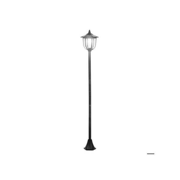 Outsunny Solcellampa trädgårdslampa LED 30/60 lumen, svart plast, Ø 26,5 x H 177 cm