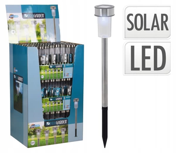 Aurinkokäyttöinen LED-puutarhavalaisin, 53 cm, 1 kpl.