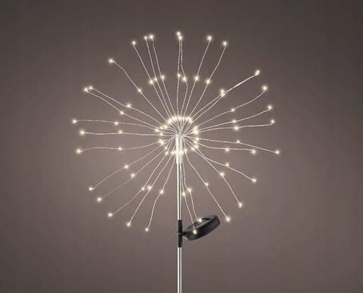Aurinkokennoinen puutarhavalaisin, tähti, 90 cm, sisäänrakennettu