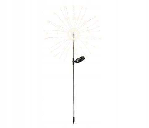 Aurinkokennoinen puutarhavalaisin, tähti, 90 cm, sisäänrakennettu