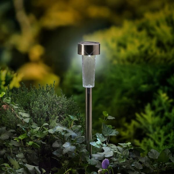 Solcellslampa för trädgården 28 cm LED kallvitt ljus