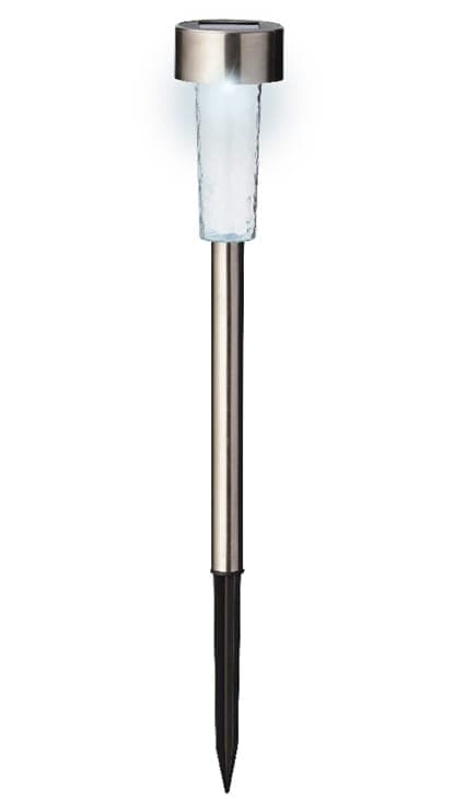Solcellslampa för trädgården 28 cm LED kallvitt ljus