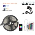 Miniatyrbild 2 av 2: LED Strip Light, RGB-färgalternativ, WiFi- och Bluetooth-anslutning, RGB 2835 WiFi Set, Ej Vattentät IP20, 15M Full Set