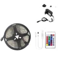 Miniatyrbild 1 av 2: LED Strip Light, RGB-färgalternativ, WiFi- och Bluetooth-anslutning, RGB 2835 IR Set, Vattentät IP65, 15M Full Set