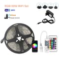 Miniatyrbild 2 av 2: LED Strip Light, RGB-färgalternativ, WiFi- och Bluetooth-anslutning, RGB 5050 WiFi Set, Vattentät IP65, 10M Full Set