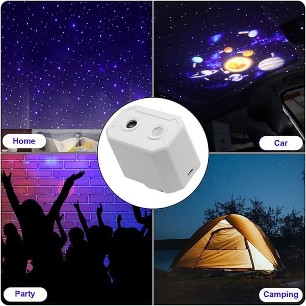 Bomclap Night Light - Tähtiprojektori LED-polttimolla, USB-lataus